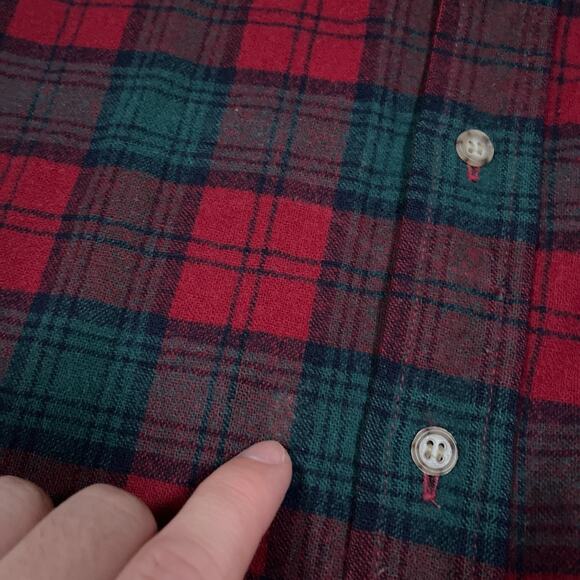 Pendleton 100% Virgin Wool Button Down Shirt Men’s XL Lindsay Tartan Plaid USA - Picture 8 of 11
